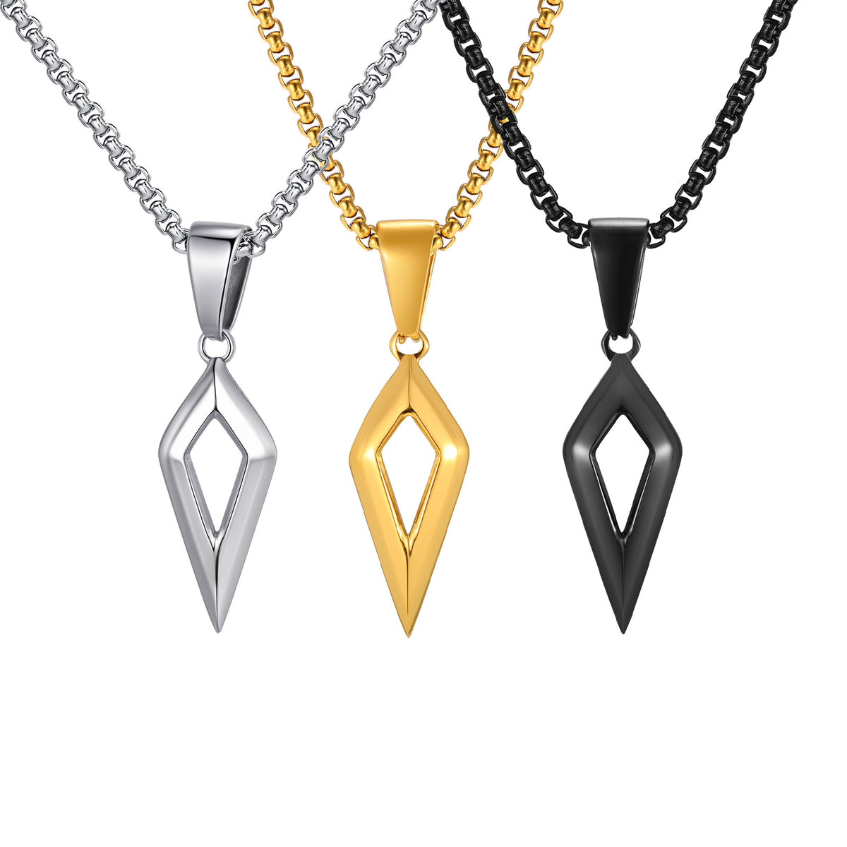 Stainless Steel Pendant — Chain Optional