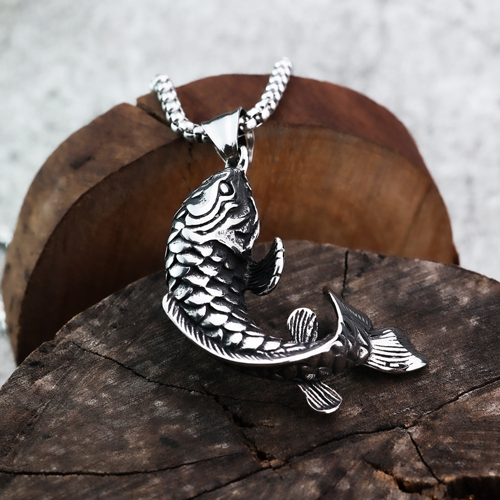 Punk Dragon Stainless Steel Men's Pendant Necklace