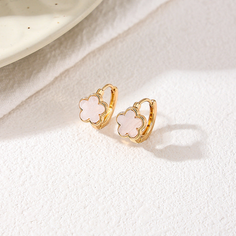 Planderful Vienna Verve Earrings – Elegant Five-Leaf Clover Design