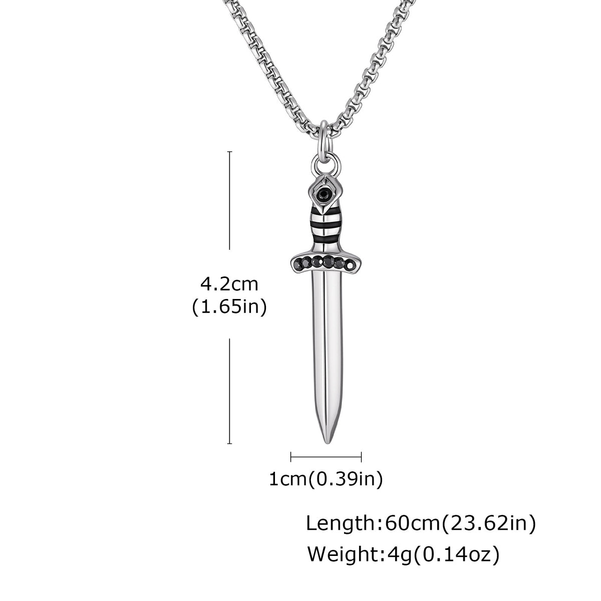 Gothic Zircon Pendant Necklace — Three Designs
