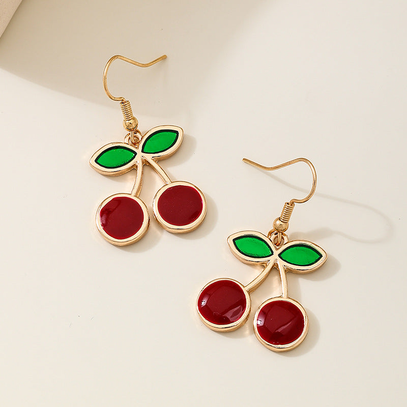 Planderful Vienna Verve Earrings – Fun And Stylish Metal Cherry Design
