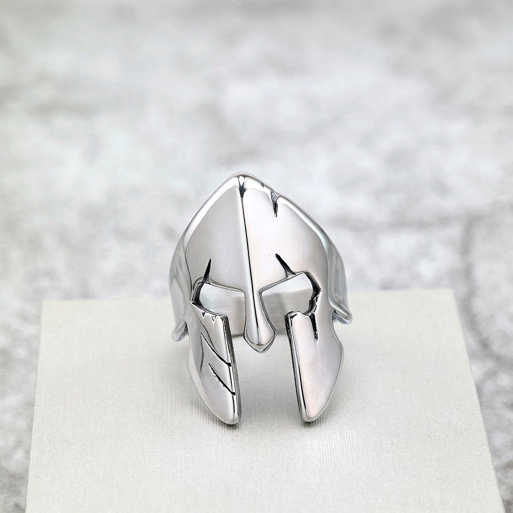 Punk Mask Stainless Steel Men's Ring