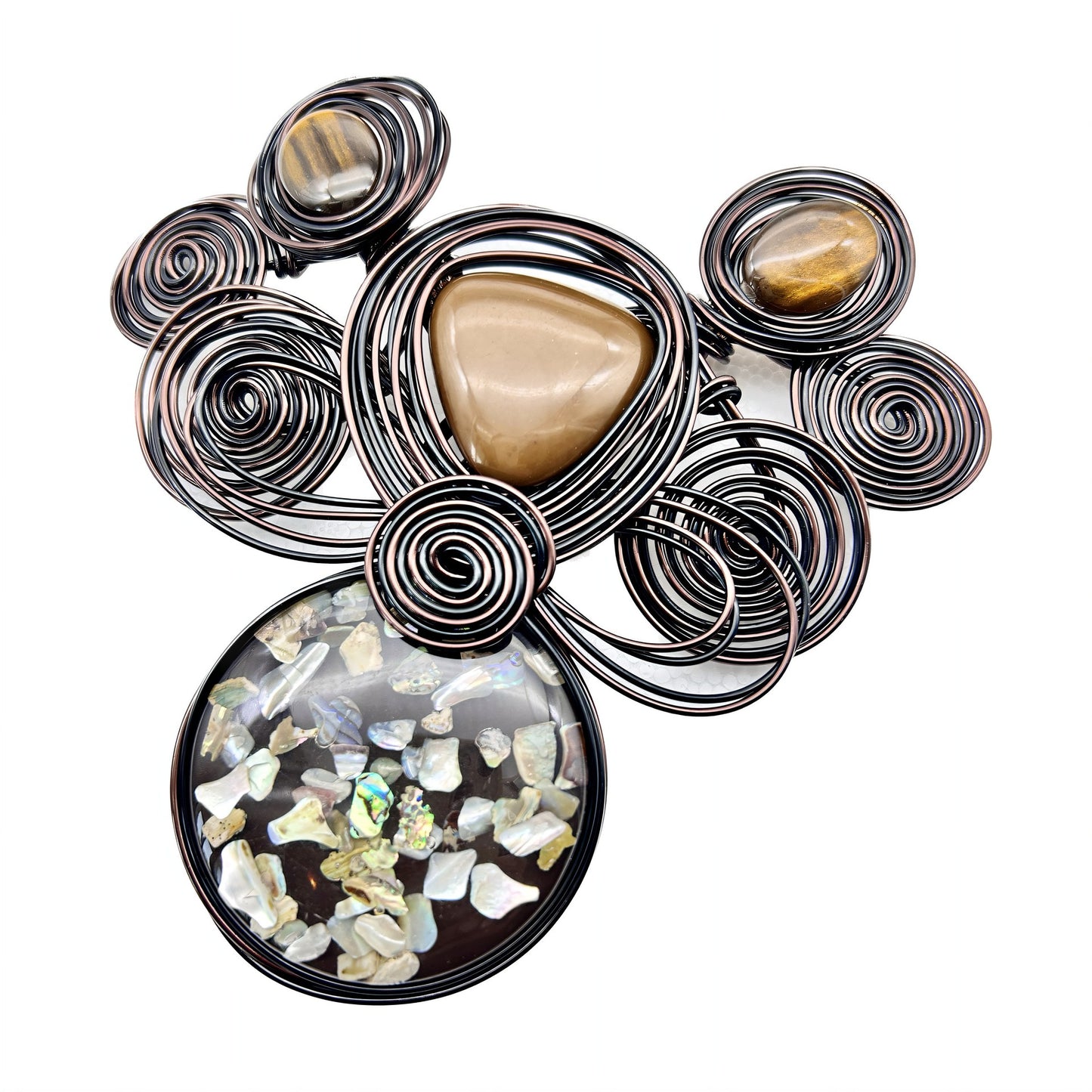 Baroque Vintage Raden Pendant and Earrings Set