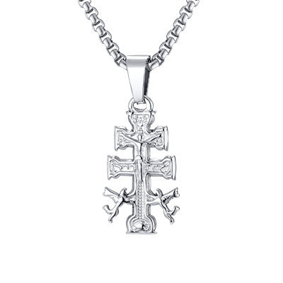 Cross Stainless Steel Pendant for Men