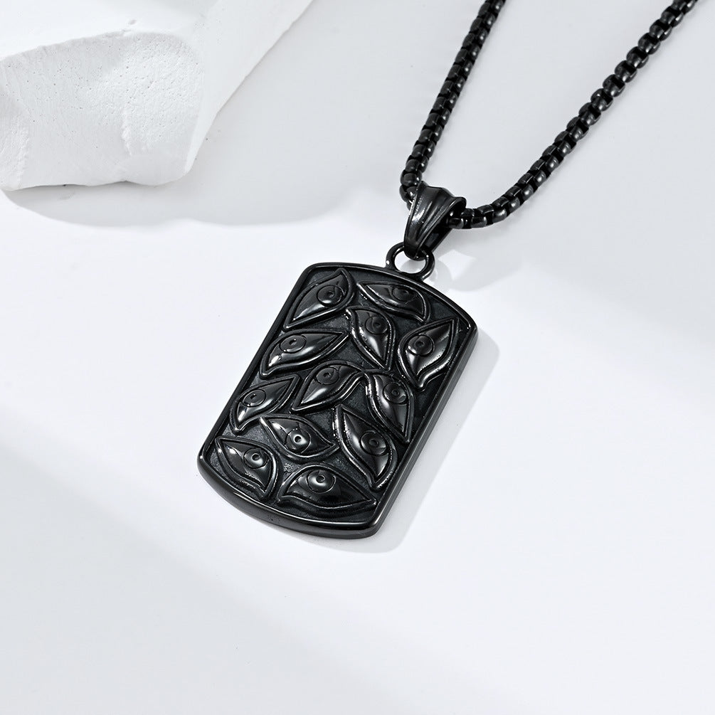 Cross-Border Amazon Retro Style God's Eye Necklace for Men