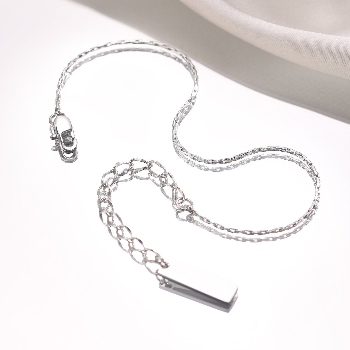 Jewelry Stainless Steel Square Hammer Chain Gold Bracelet