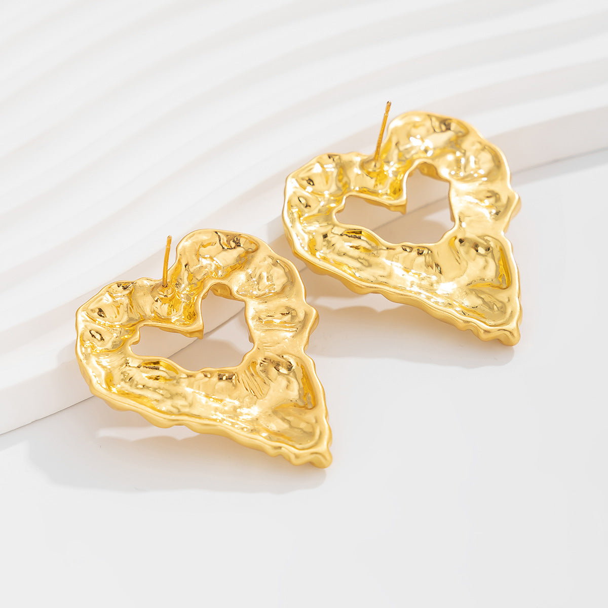 Planderful Lava Love Water Drop Earrings Irregular Geometric Statement Chic Jewelry For Modern Women