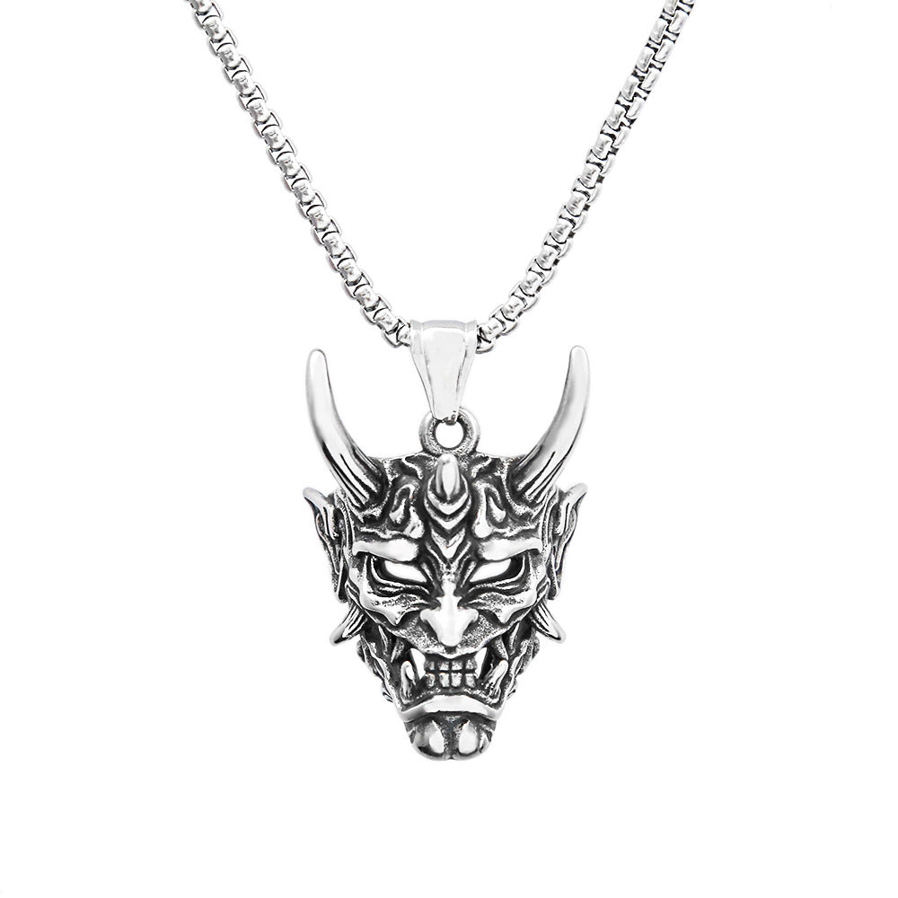 Golden Horn Prajna Titanium Steel Necklace for Men
