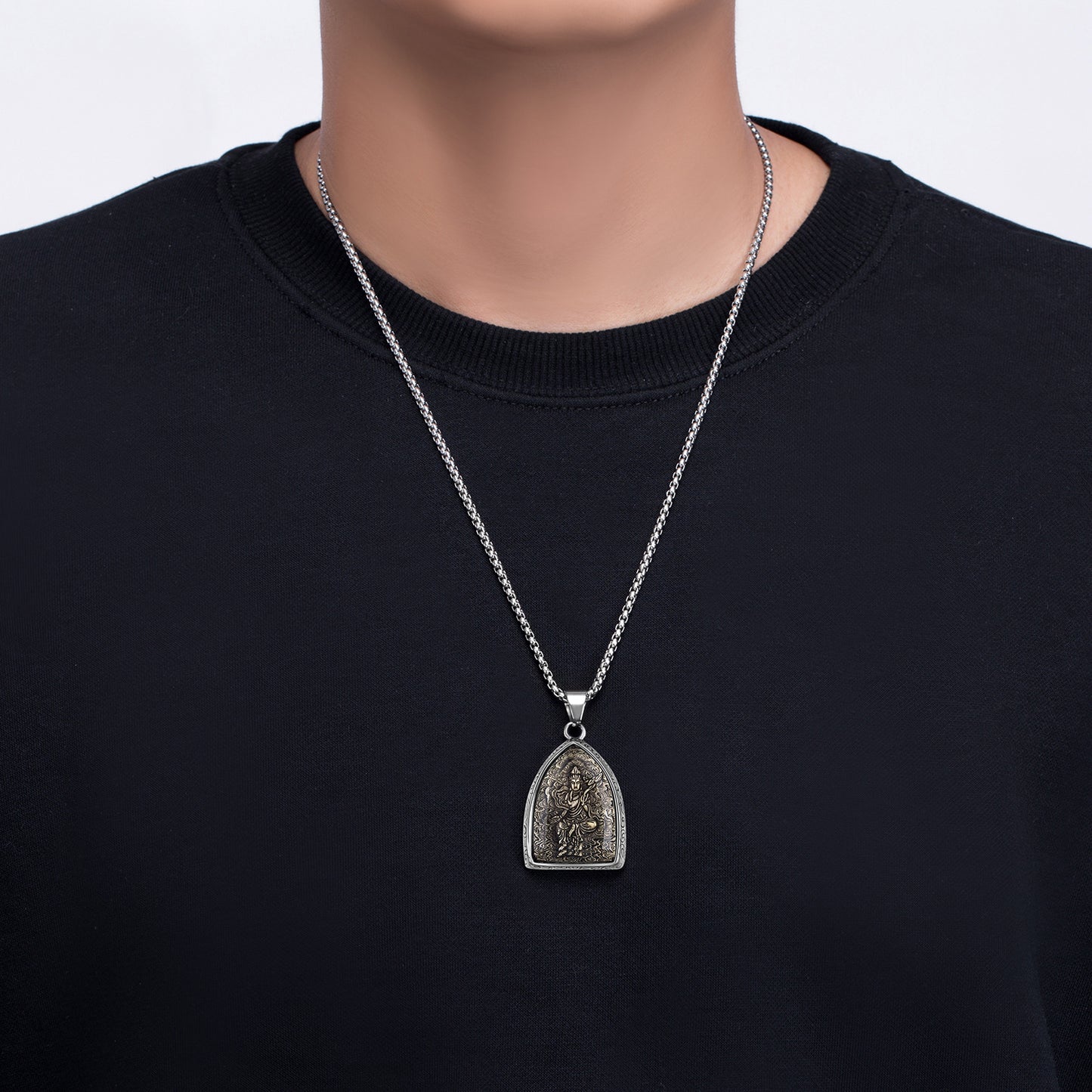 Stainless Steel Necklace – Vintage Zodiac Pendant