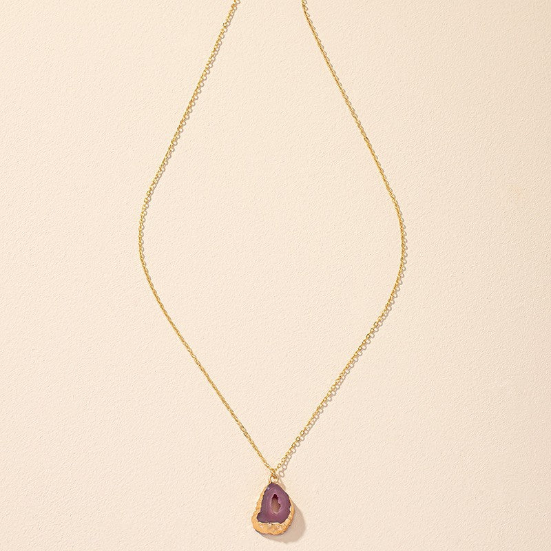 Crystal Bud Resin Necklace - Elegant Vienna Verve Collection