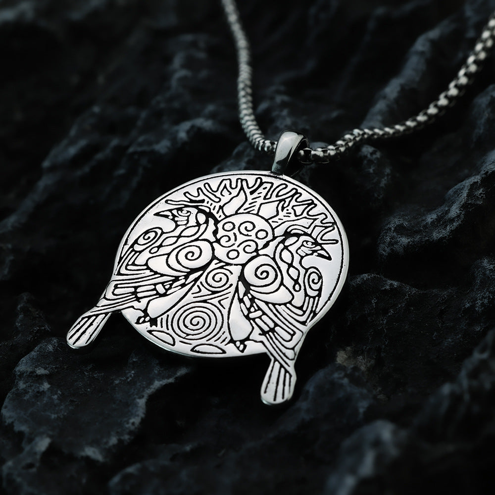 European and American Retro Men's Pendant Viking Tree Necklace