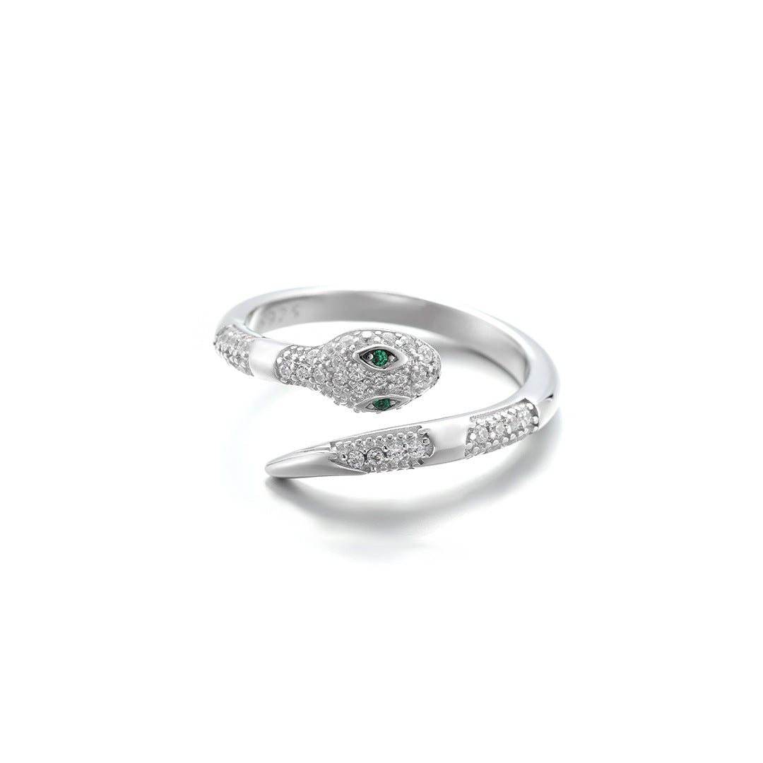 Planderful Everyday Genie S925 Sterling Silver Snake Ring – High-End Niche Luxury