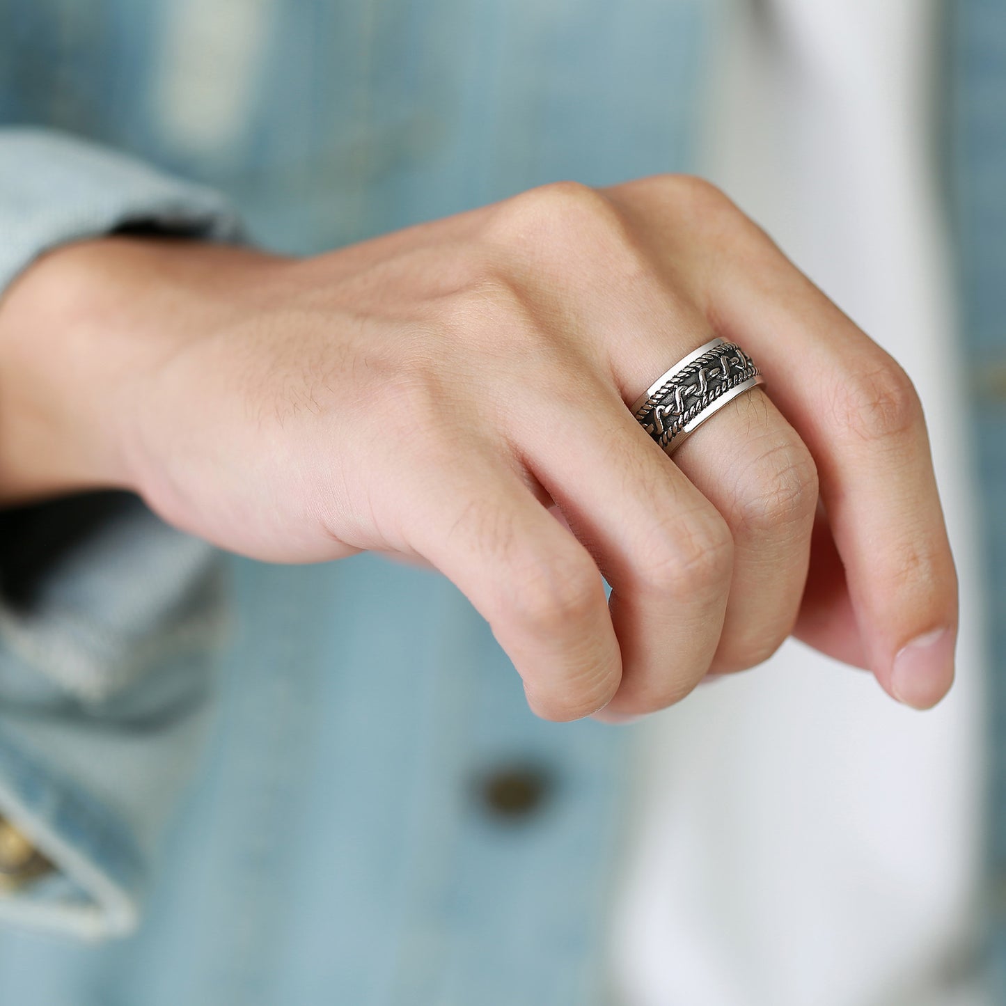 Stainless Steel Personalized Casting Ring for Men Wholesale