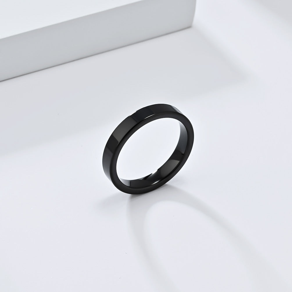 Planderful Everyday Genie Tungsten Steel Ring Unisex Luxury Wedding Band Gift for Couples
