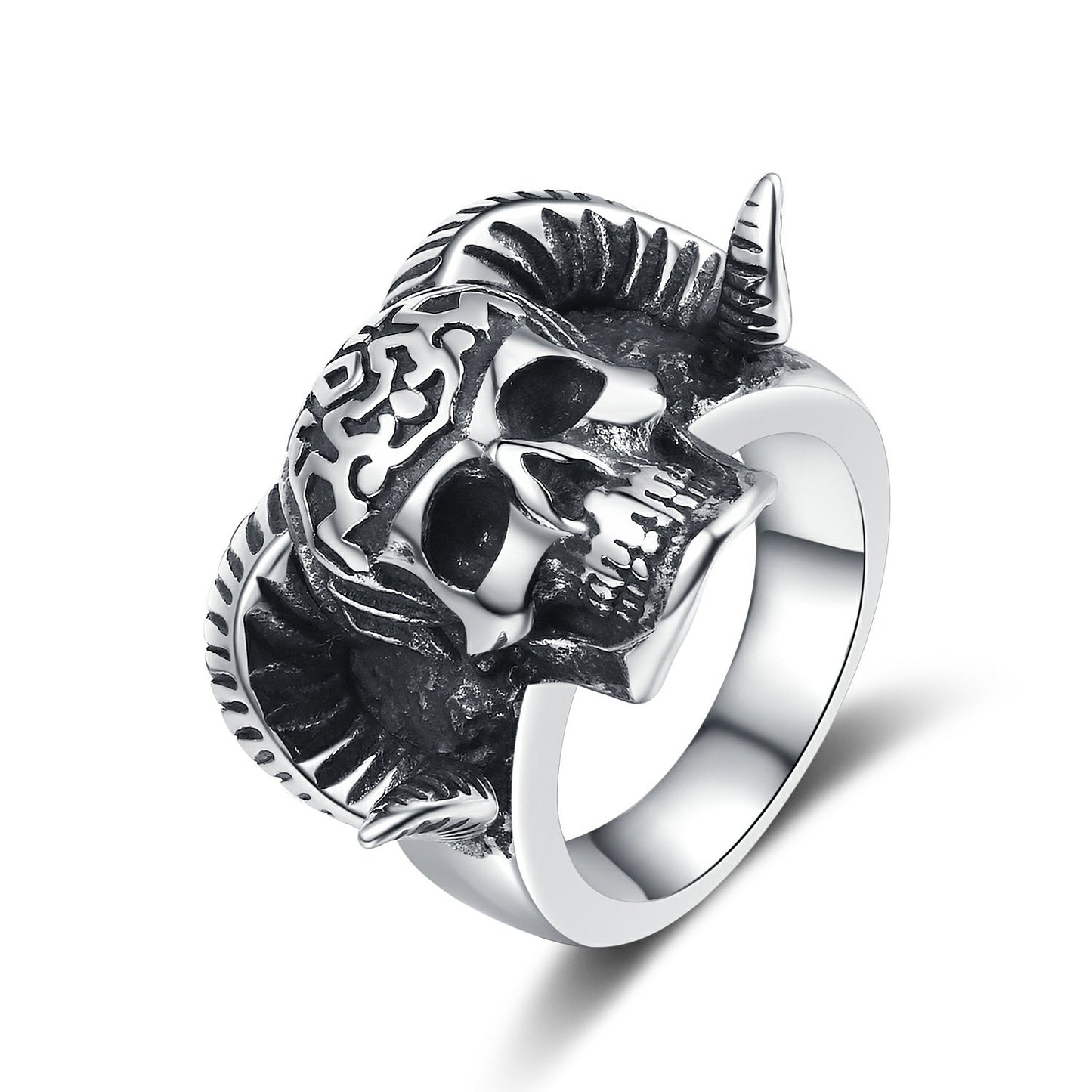 Steel Ring – Statement Gothic Punk Skull
