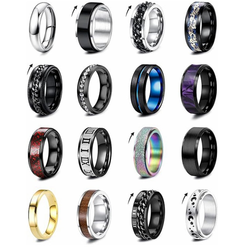 Planderful Titanium Steel Ring Unisex Jewelry With Protection Statement From Everyday Genie Collection