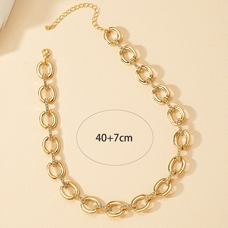 European Charm Chain Necklace with Luxury Buckle - Vienna Verve Series