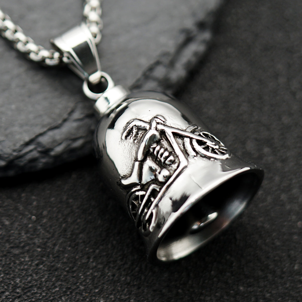 Vintage Stainless Steel Pendant Necklace