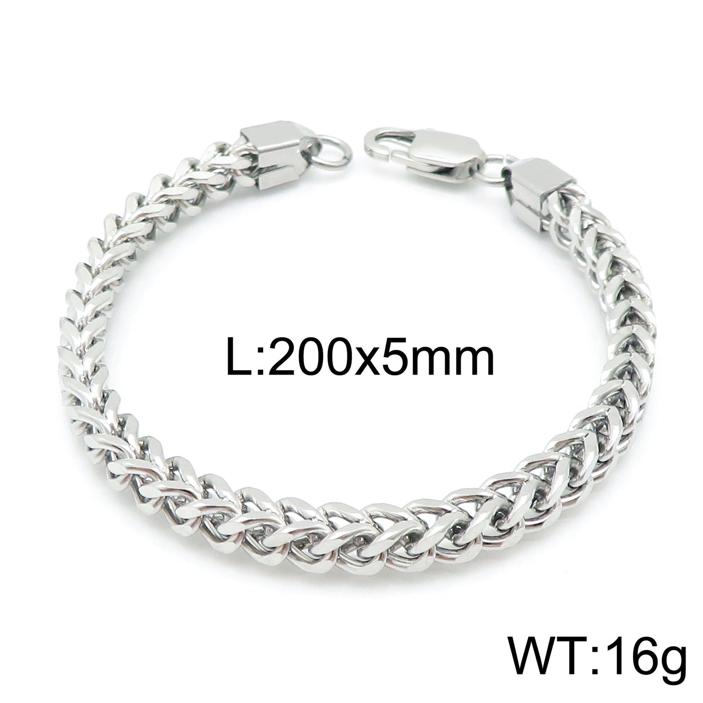 Planderful Stainless Steel Chain Bracelet For Men High End