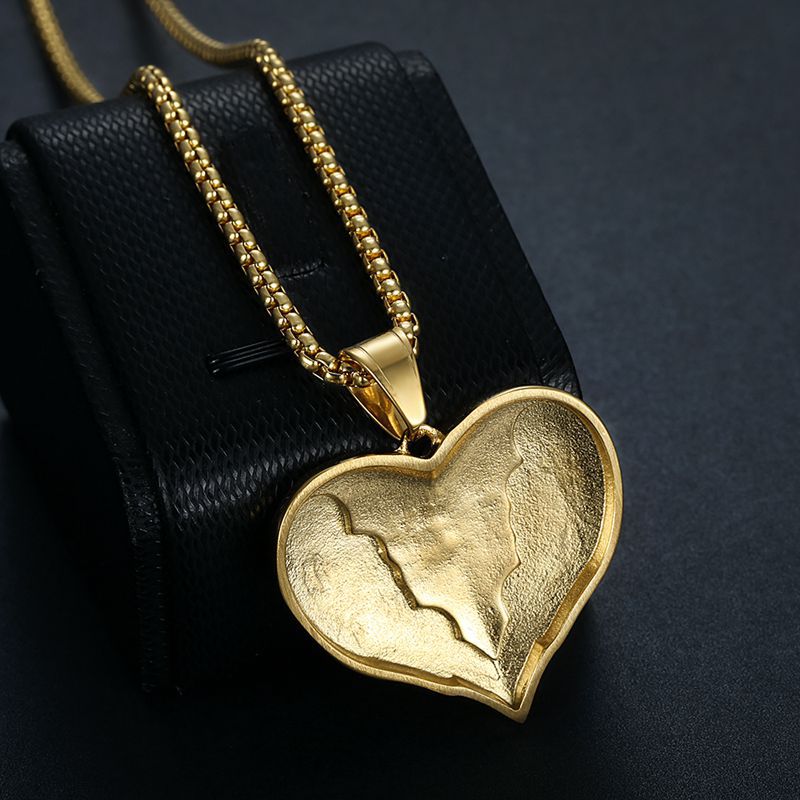Rhinestone Necklace – Dainty Gold Plated Hip Hop Pendant
