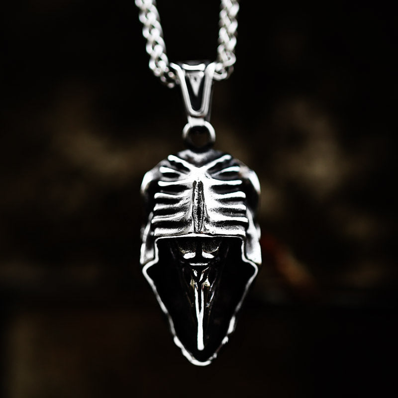 Stainless Steel Bird's Beak Doctor Pendant – Men's Titanium Steel Pendant Necklace