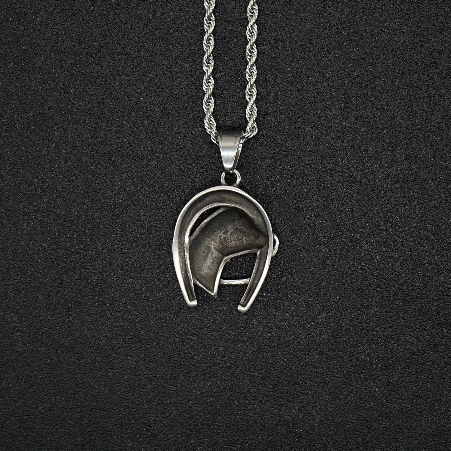 Steel Necklace – Vintage Planderful Horse Head Pendant Stainless Steel Chain Jewelry For Everyday Wear