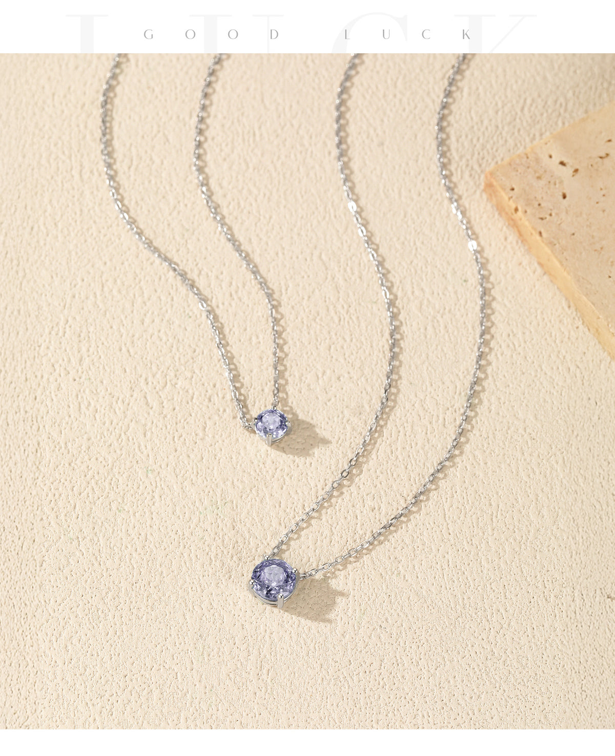 925 Sterling Silver Sparkling Rose-Cut Zircon Necklace