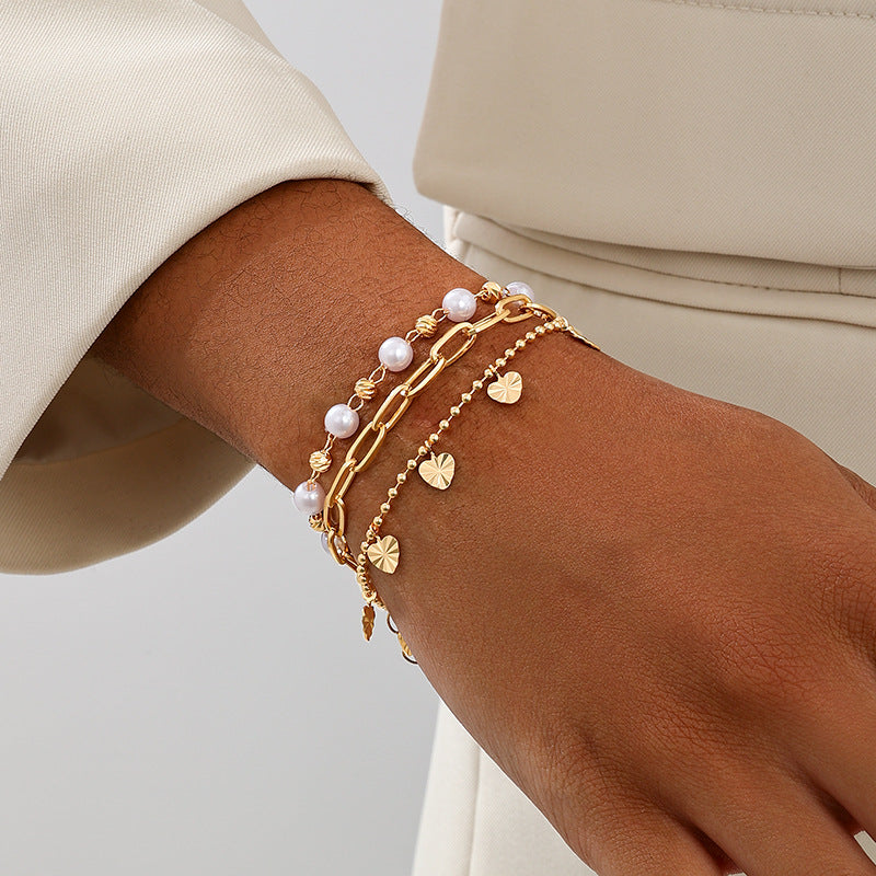 Fashionable Metal Love Bracelet for Women by Planderful