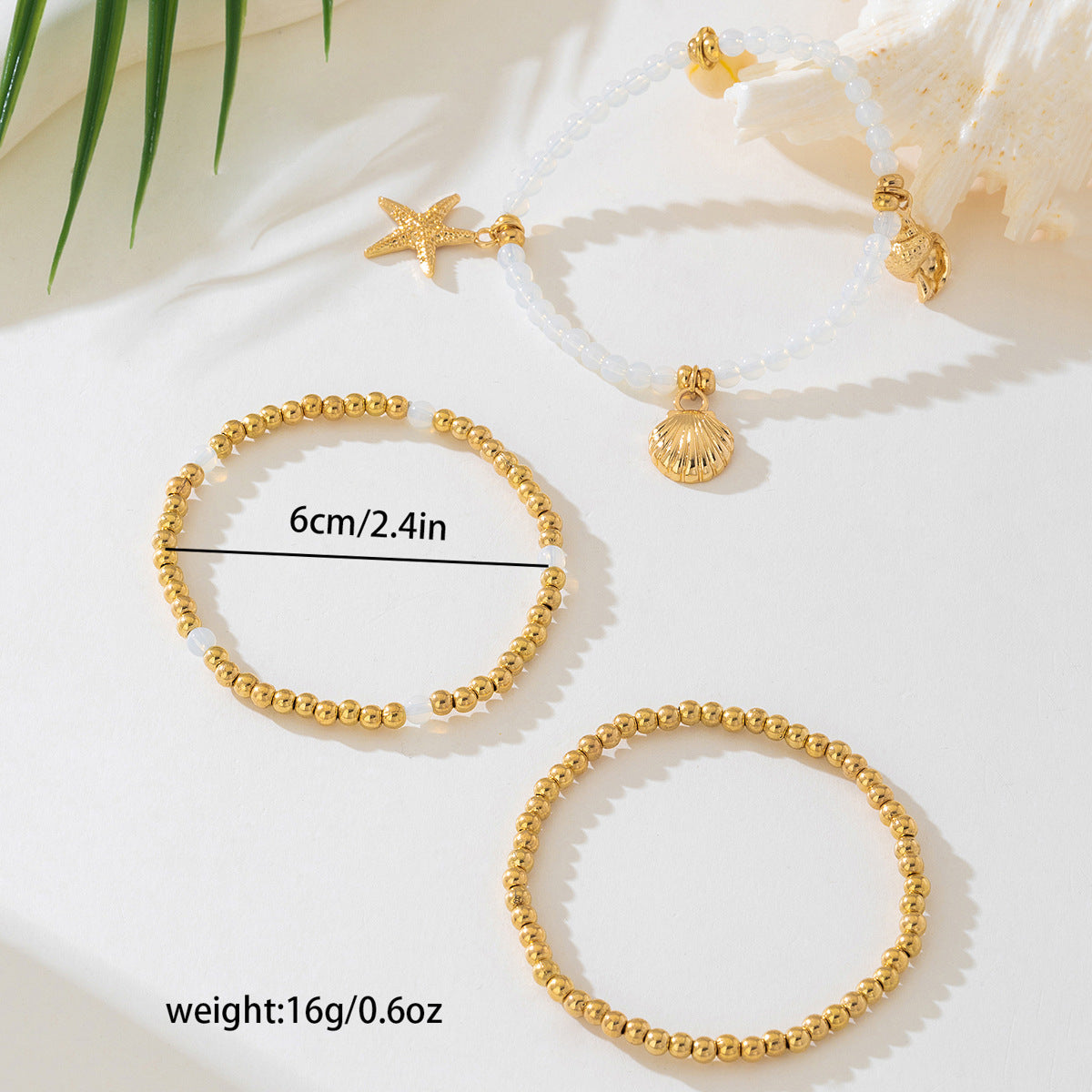 Bohemian Beach Stacked Bracelet Set for Women by Planderful