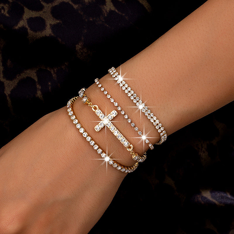 Planderful Vienna Verve Bracelet Set – Elegant Zircon-Encrusted Design