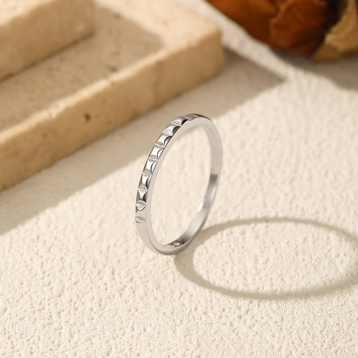 925 Sterling Silver Diamond-Shaped Ring