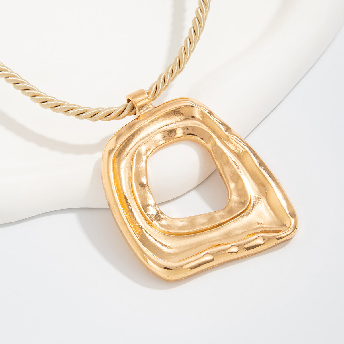 Punk Vortex Ring Rope Necklace