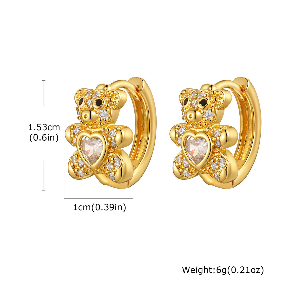 Zircon Floral Earrings