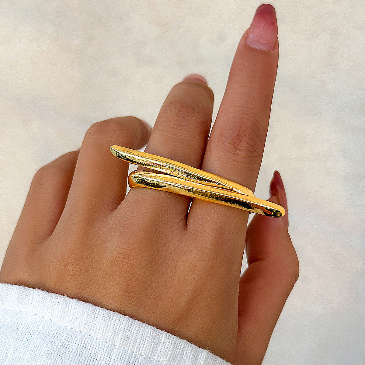 Butterfly Bow Two-finger Exaggerated Ring from Vienna Verve Collection
