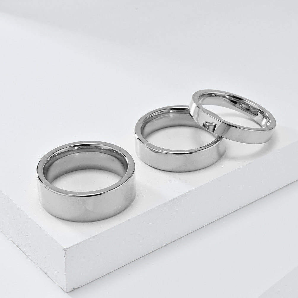 Planderful Everyday Genie Tungsten Steel Ring Unisex Luxury Wedding Band Gift for Couples