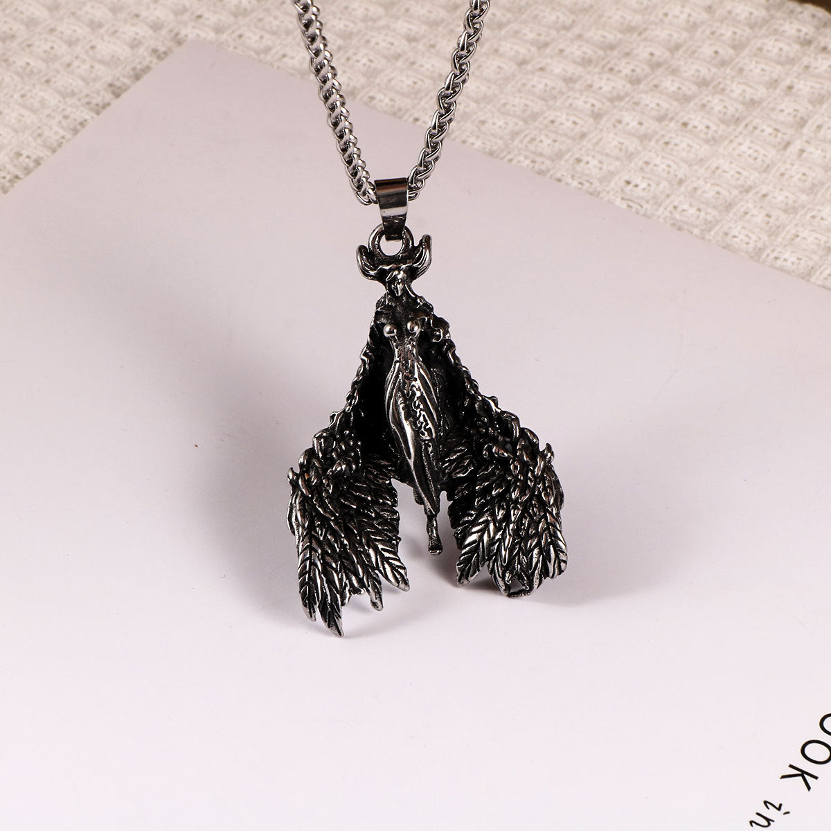 Muse Angel Necklace Titanium Steel Wings Men's Hip Hop Animation Pendant Pendant