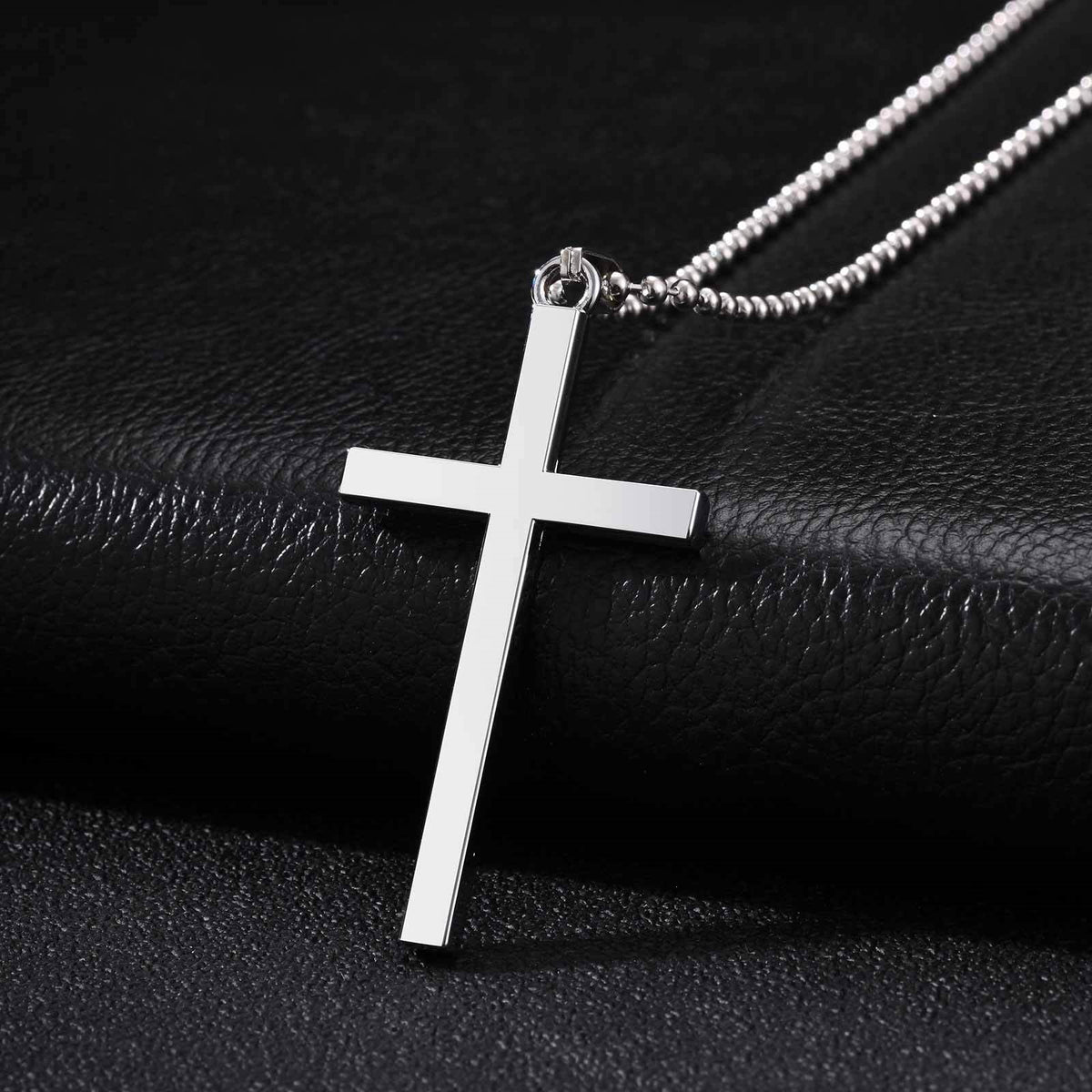 Alloy Cross Necklace Male Hip Hop Neutral Style Hip Hop Pendant Hot-Selling Model
