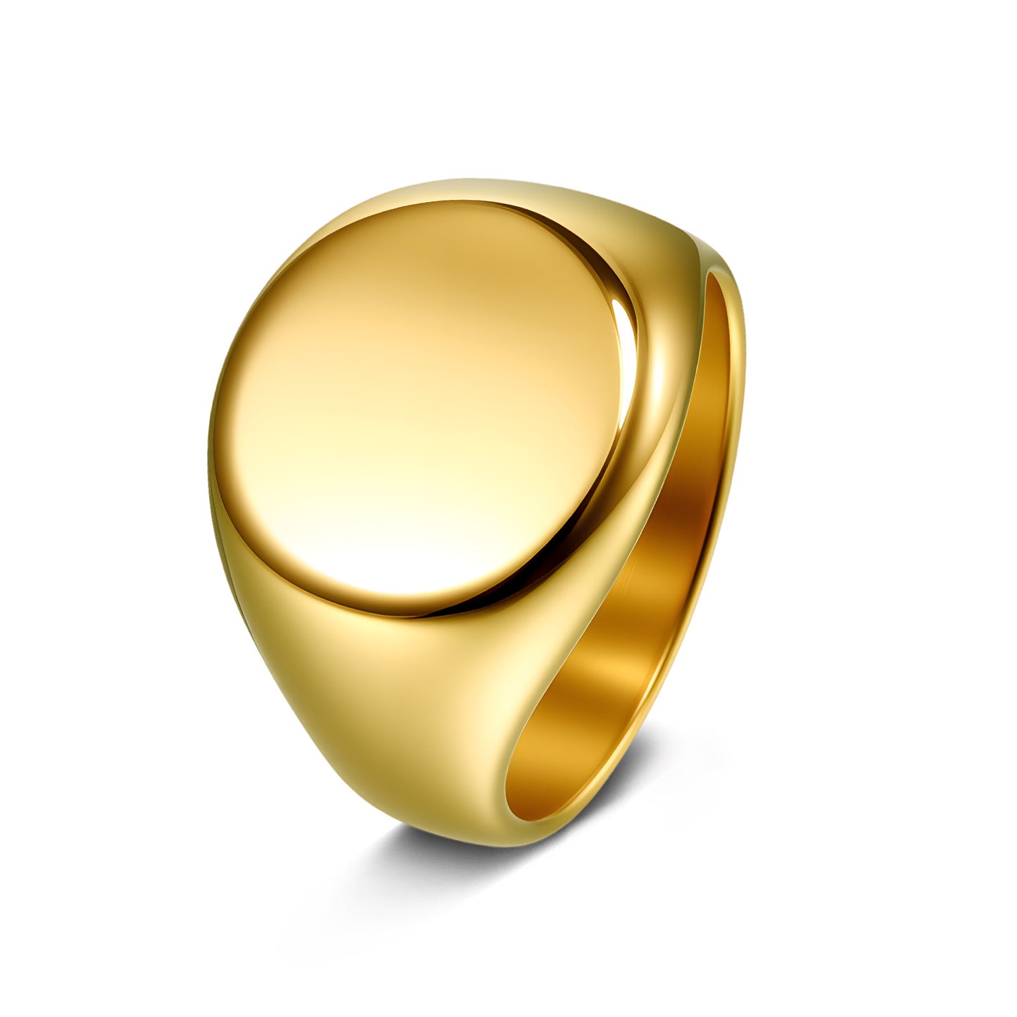 Planderful Premium Titanium Steel Ring For Men And Women Unisex Round Seal Design Everyday Genie