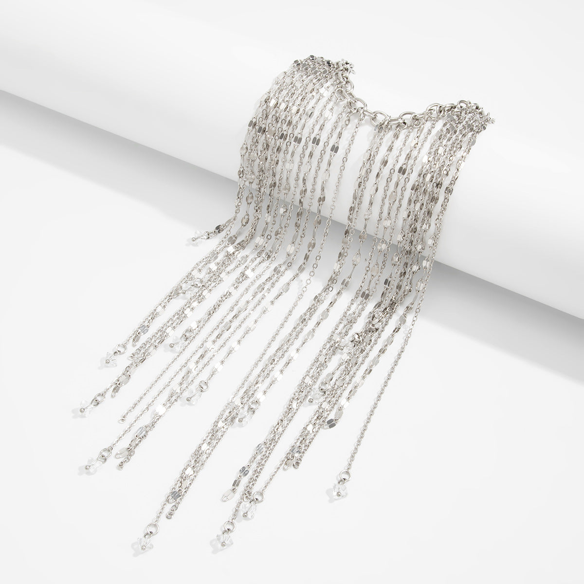 Creative Court Style Long Fringed Bracelet Geometric Exaggerated Chain Decorative