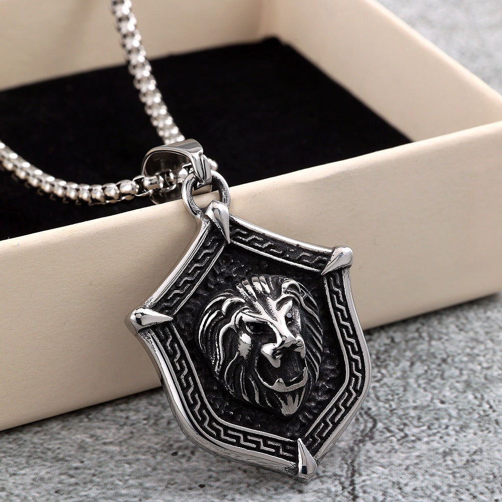 Punk Retro Stainless Steel Pendant Necklace