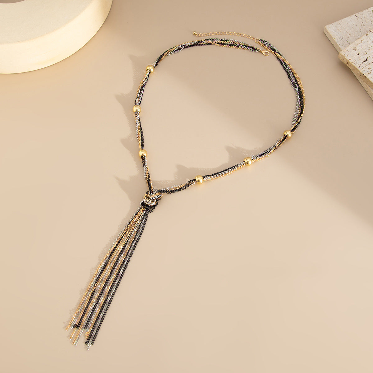 Planderful Vienna Verve Necklace – Stylish Multi-Layered Y-Shaped Design