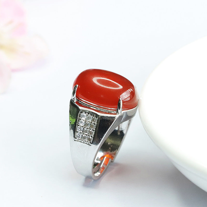 Agate Fortune's Favor Sterling Silver Ring