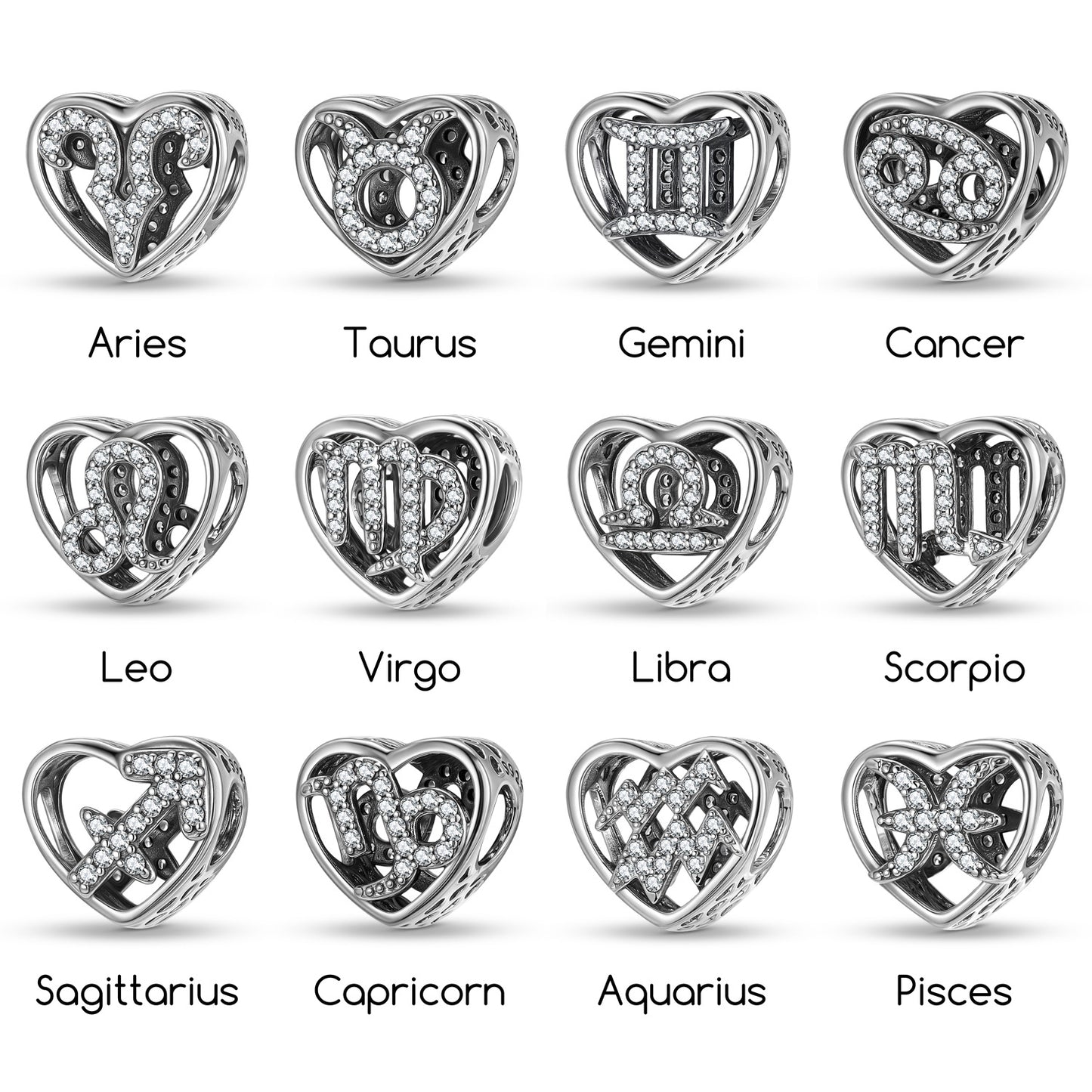 Planderful Jewelry Sterling Silver Beading Pendant With Zircon For Elegant DIY Jewelry