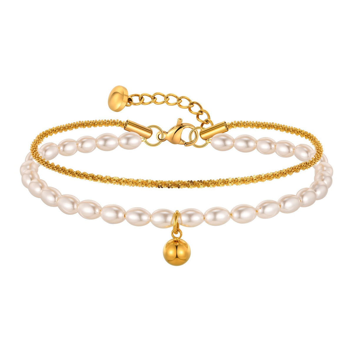 Pearl Stainless Steel Bracelet Unisex