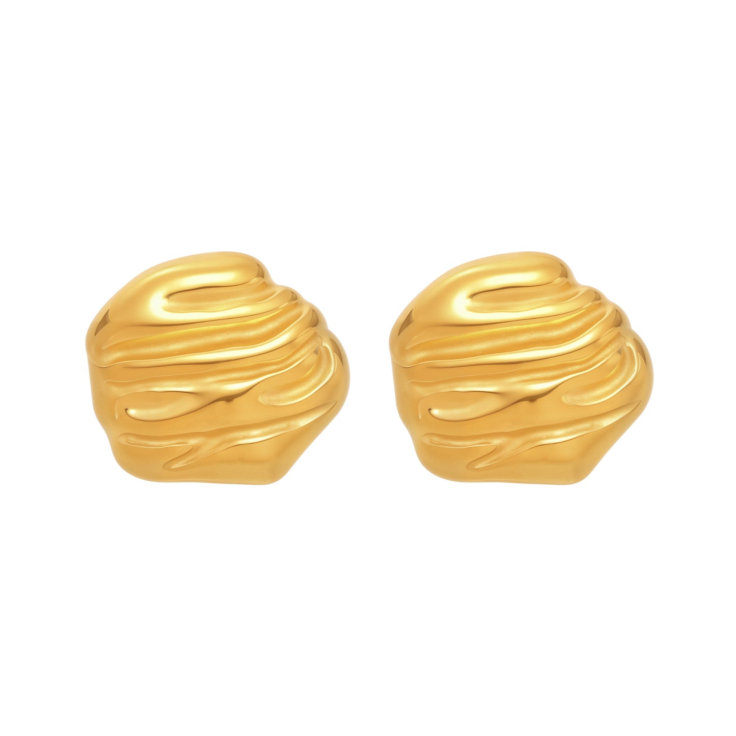 Planderful Gold Stud Earrings For Women Personalized Chic