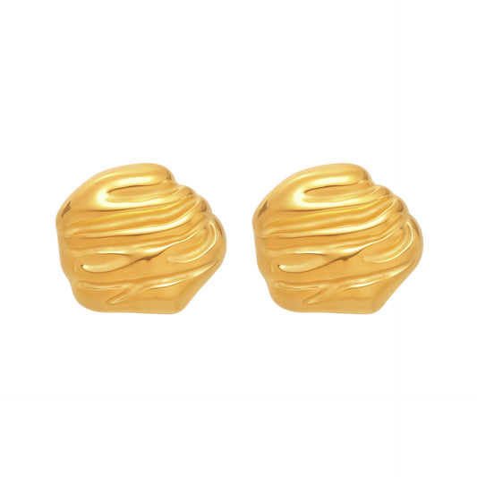 Planderful Gold Stud Earrings For Women Personalized Chic