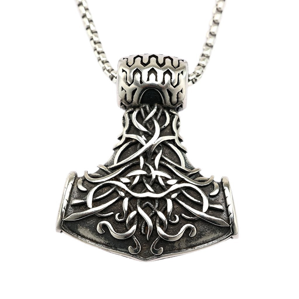 Vintage Viking Stainless Steel Pendant Necklace