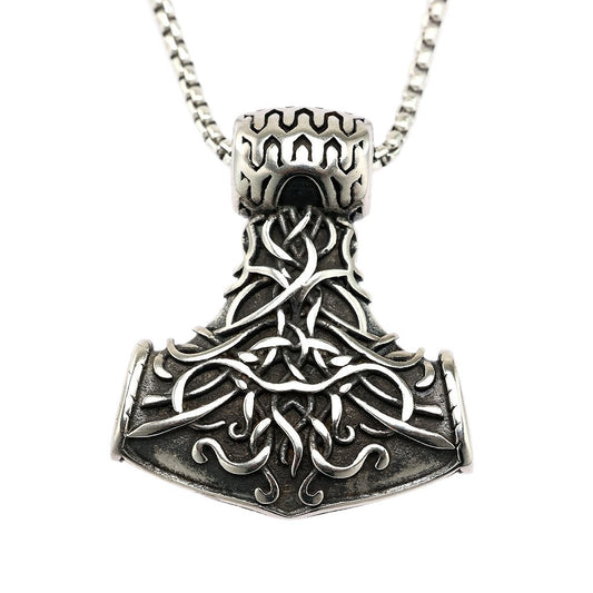 Vintage Viking Stainless Steel Pendant Necklace