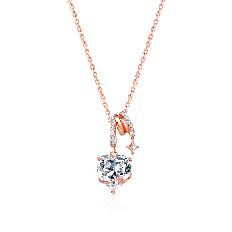 Neck Light 925 Sterling Silver Women's Pendant Necklace