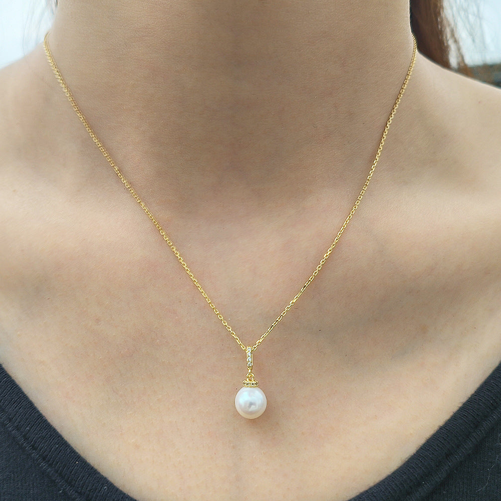 European and American Cross-border Natural Pearl Necklace Design